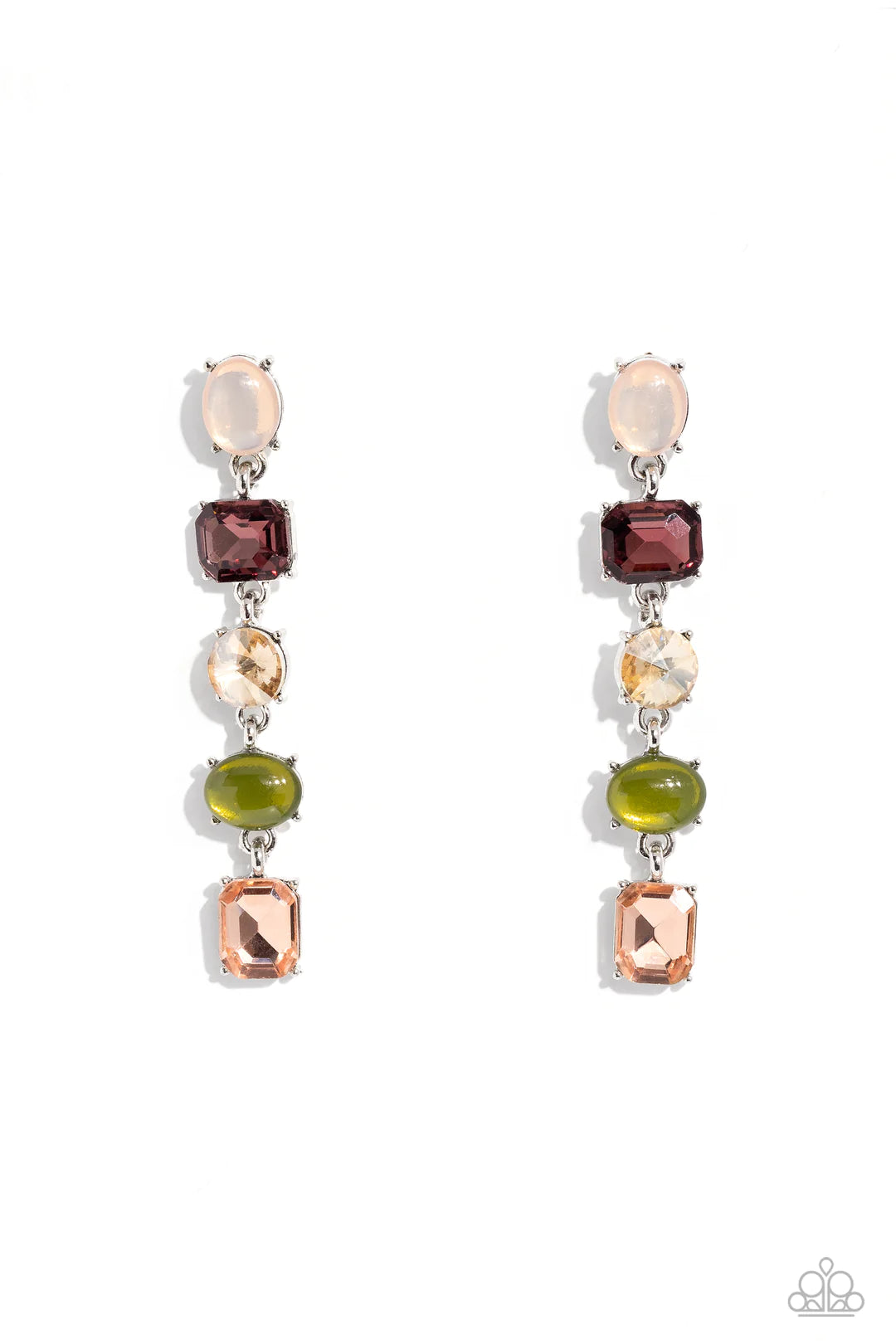 Sophisticated Stack - Multi Earrings - Paparazzi Accessories