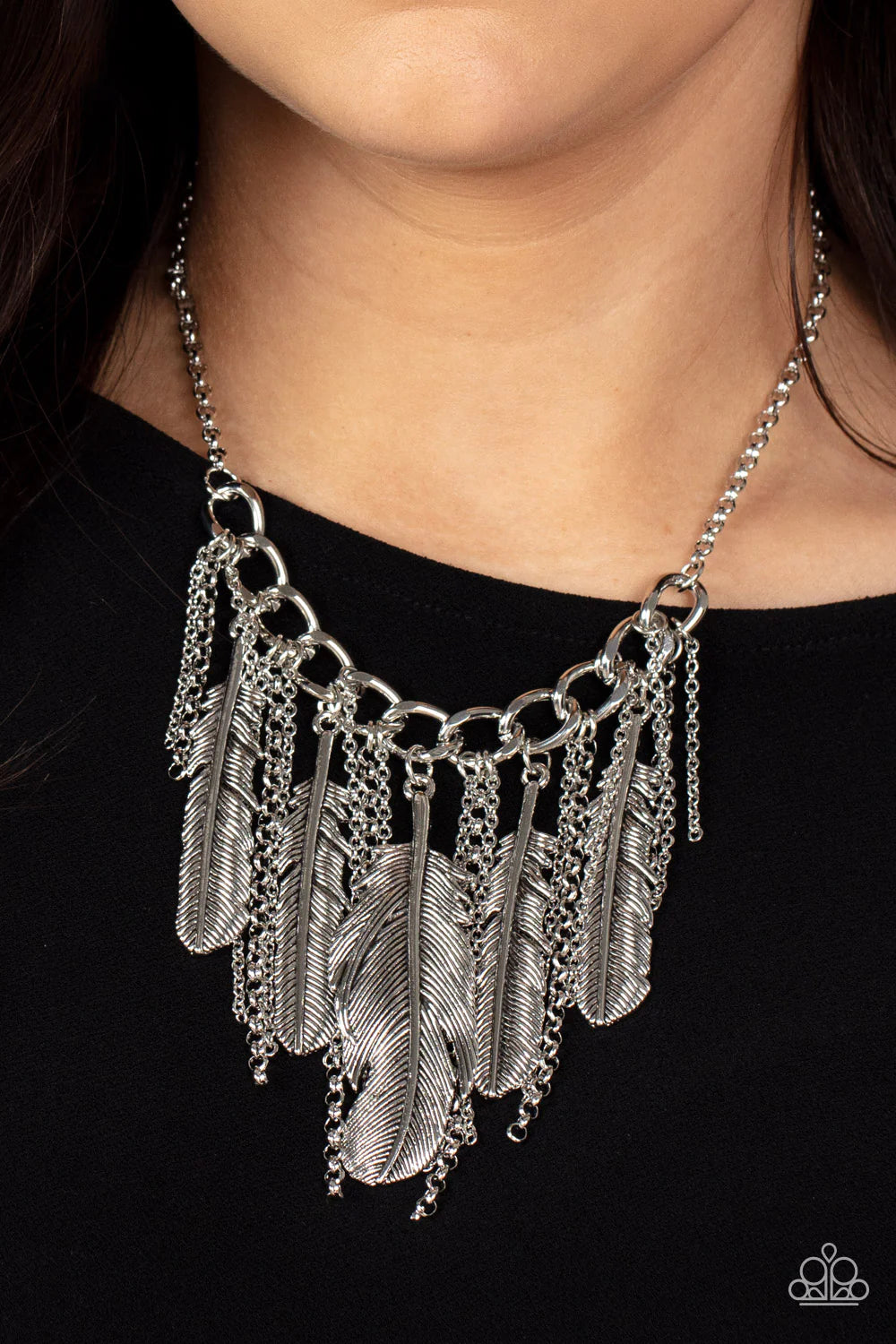 Feather sale necklace paparazzi