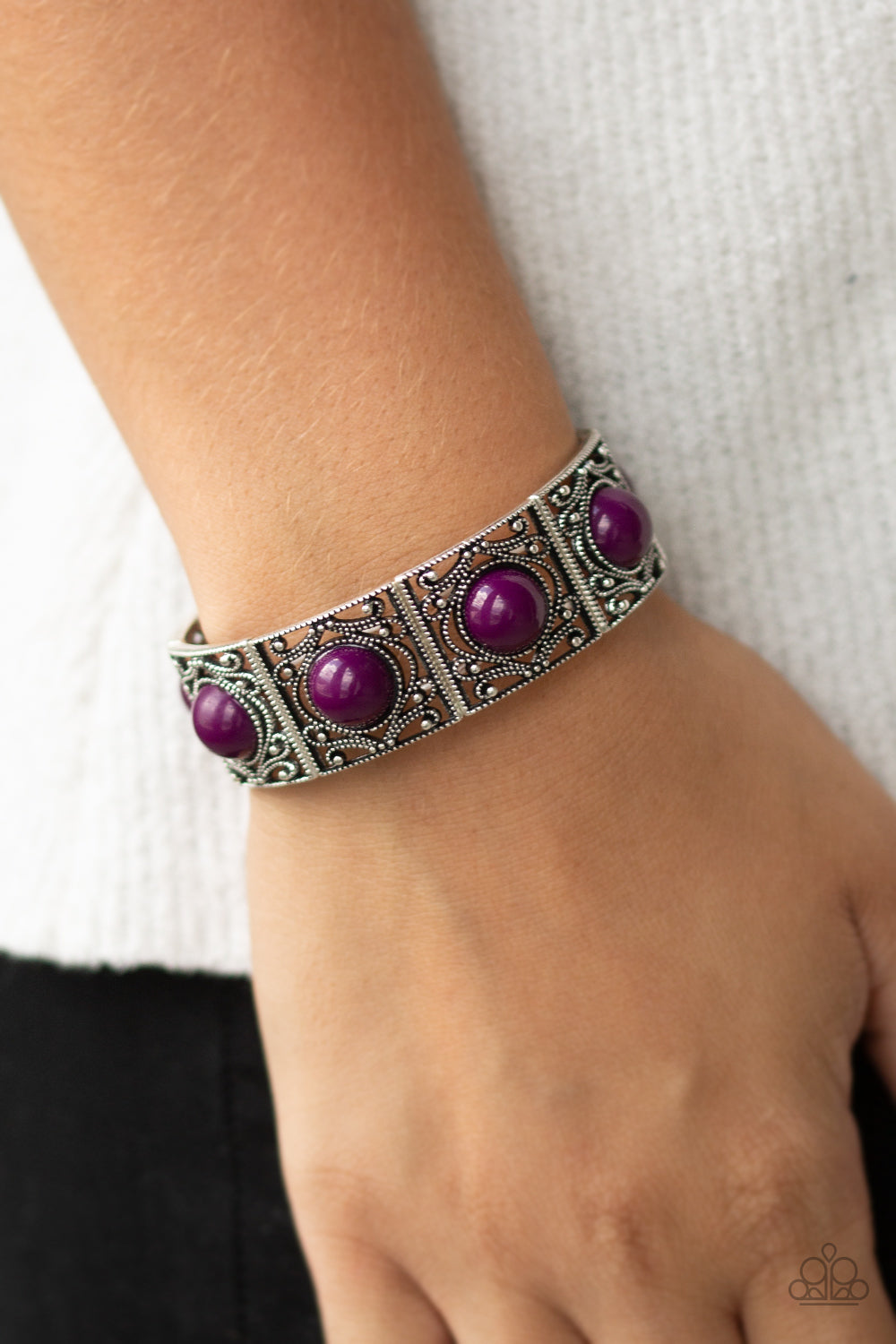 Purple stretchy sale bracelet paparazzi