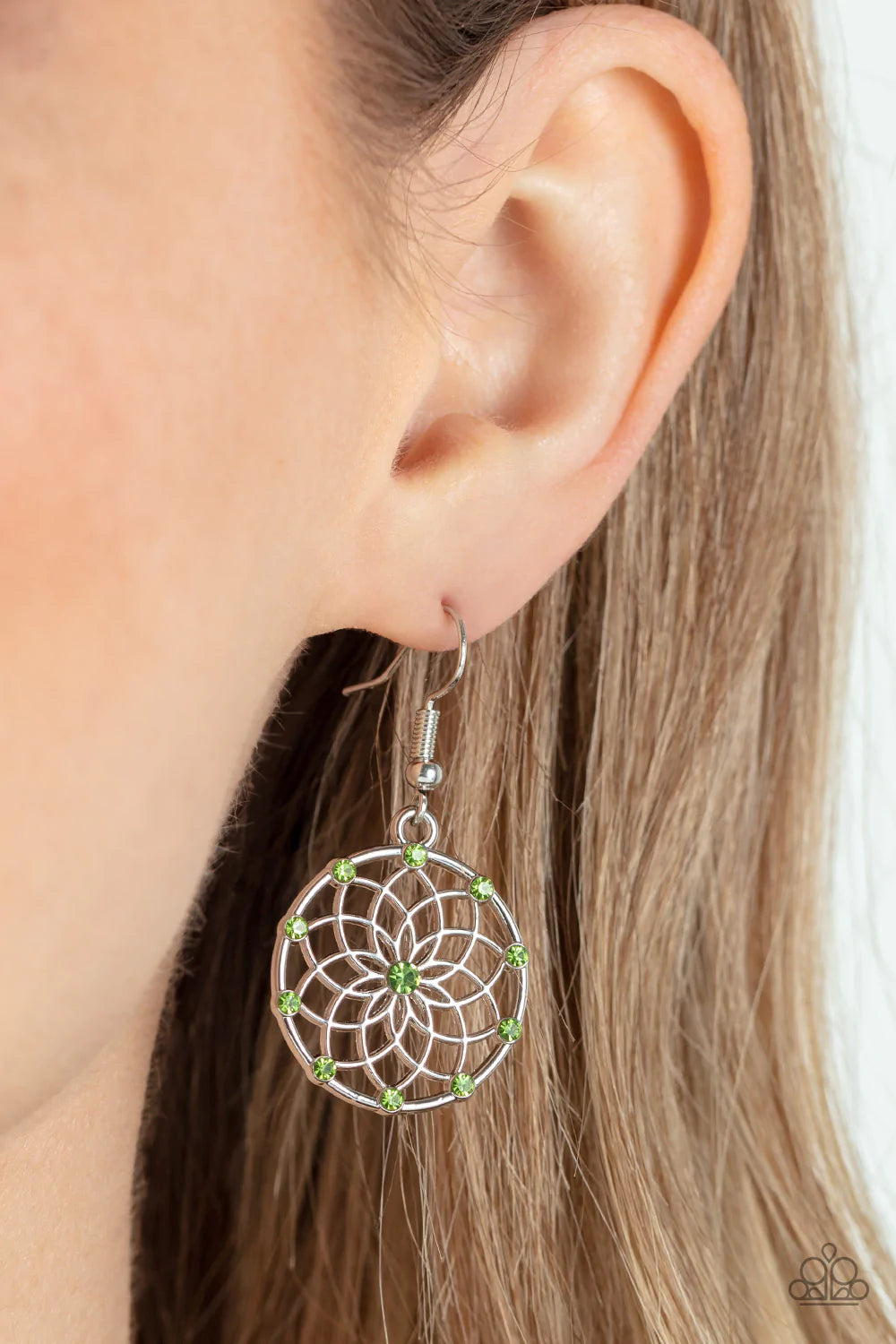 Springtime Salutations Green Earrings Paparazzi Accessories
