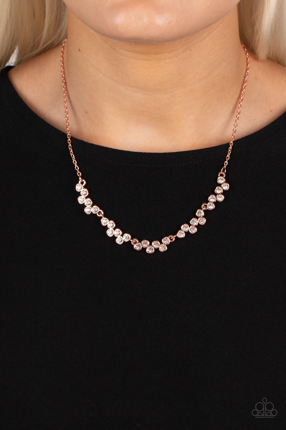 SELFIE-Love - Copper Necklace - Paparazzi Accessories - Alie's Bling Bar
