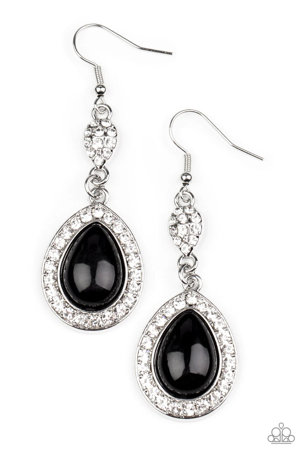 Elite Elegance - Black Earrings - Paparazzi Accessories - Alies Bling Bar