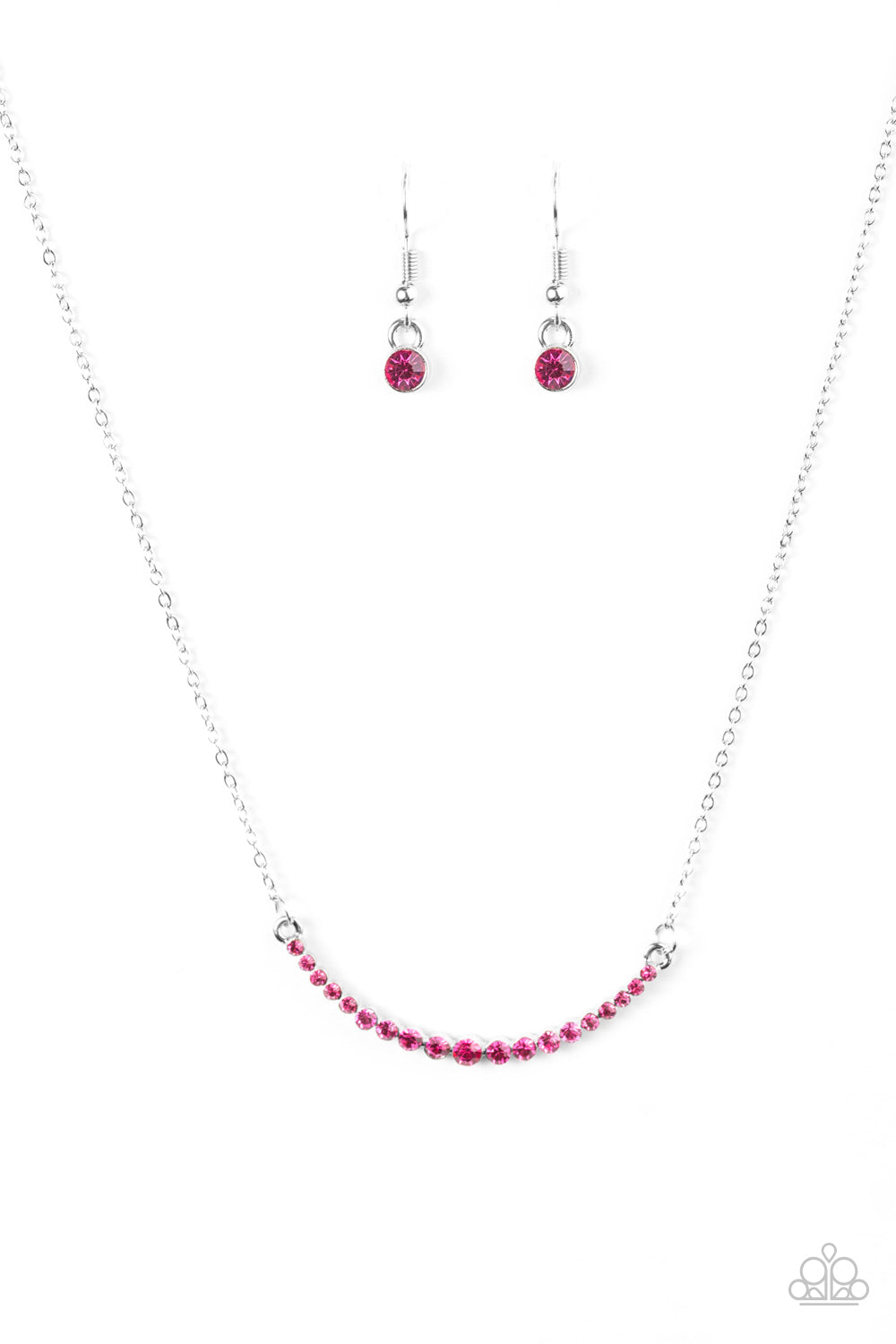 Rockin Rhinestones - Pink Necklace - Paparazzi Accessories - Alies Bling Bar