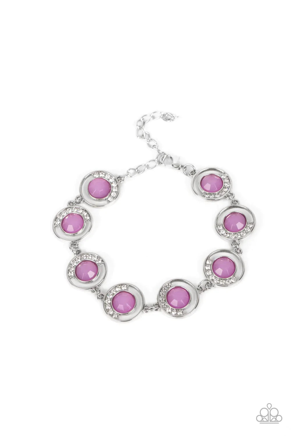 Twinkling Trajectory - Purple Bracelet - Paparazzi Accessories - Alies Bling Bar