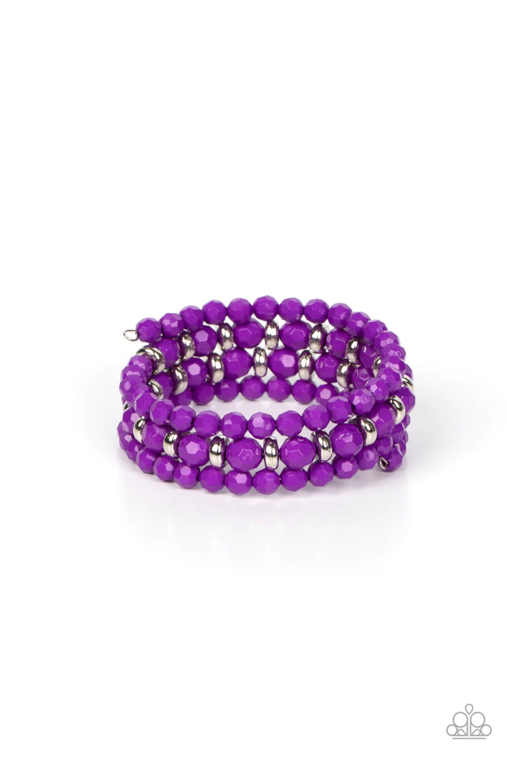 It's a Vibe - Purple Bracelet - Paparazzi Accessories - Alies Bling Bar