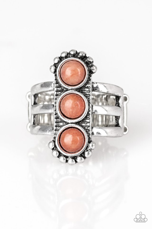 Rio Trio - Orange Ring - Paparazzi Accessories - Alies Bling Bar