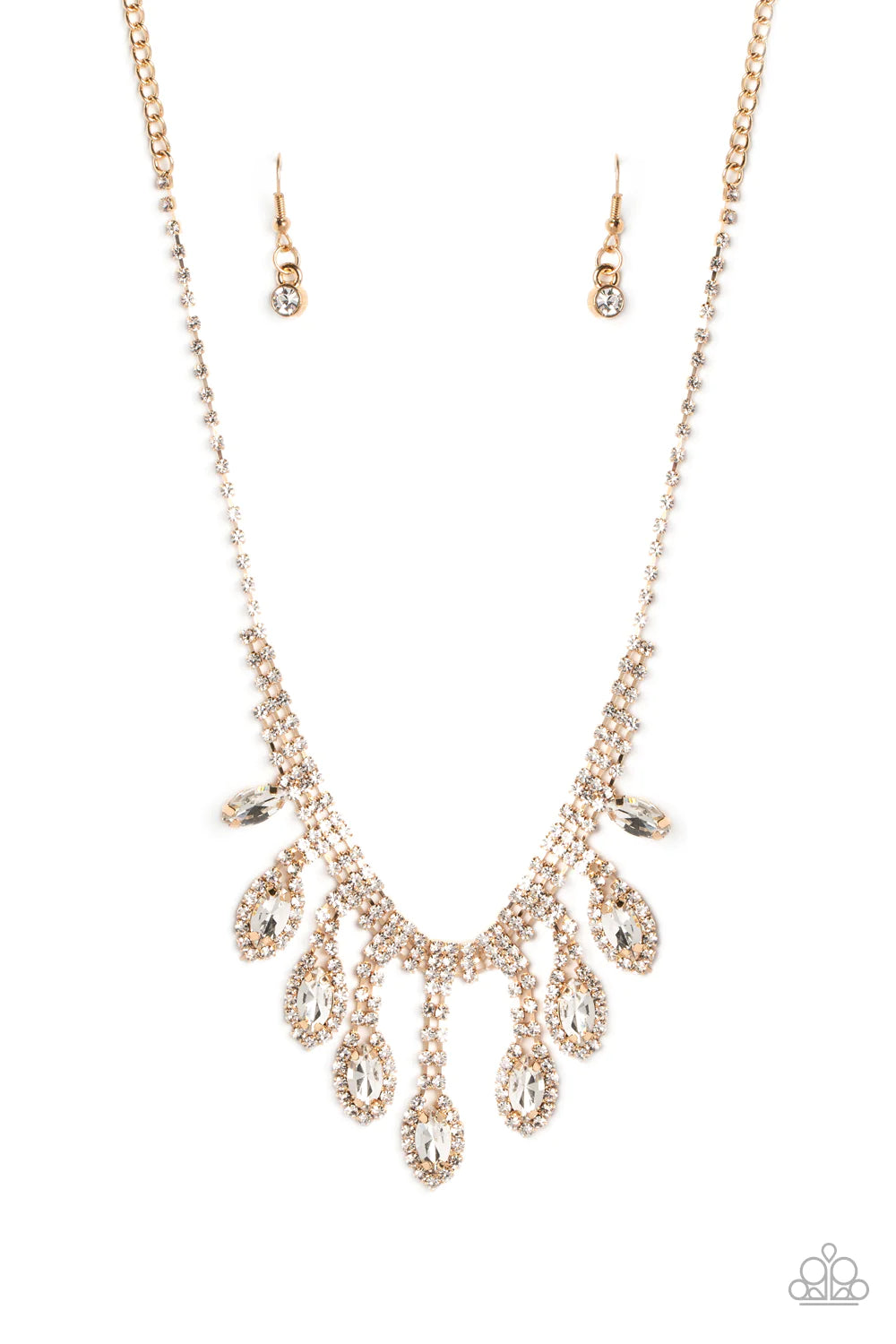 REIGNING Romance - Gold Necklace - Paparazzi Accessories - Alies Bling Bar