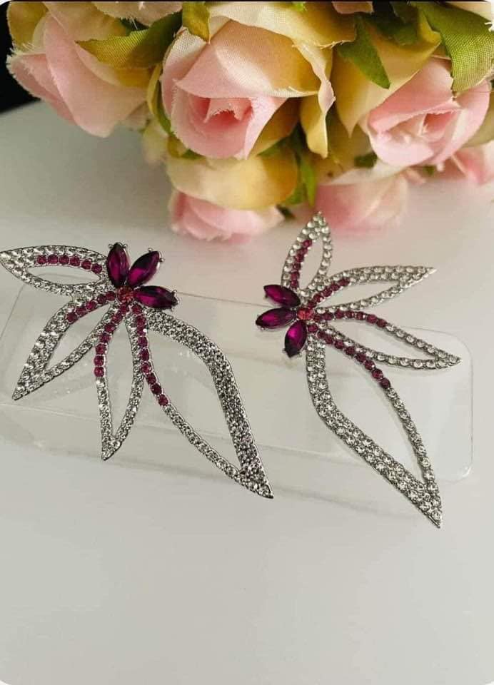 Twinkling Tulip - Pink Earrings- 2024 Life of the Party - Paparazzi Accessories - Alies Bling Bar