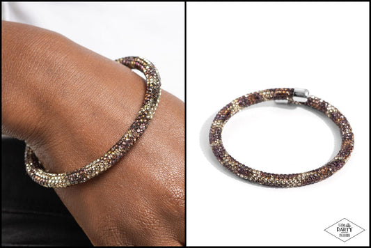 Pink Diamond Exclusive- Flexible/Coil Bracelet - Paparazzi Accessories - Alies Bling Bar