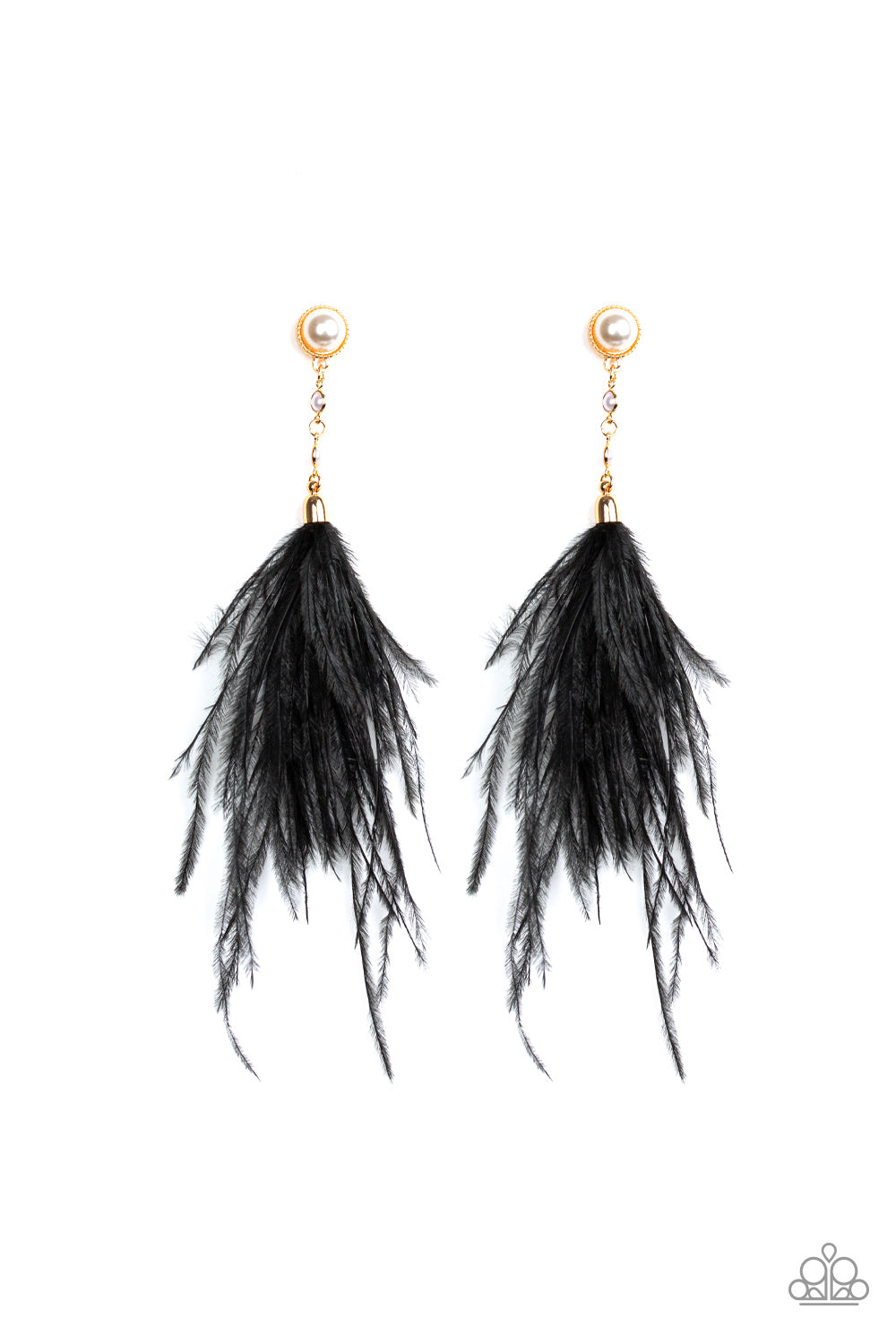 Vegas Vixen - Black Earrings - Paparazzi Accessories - Alies Bling Bar