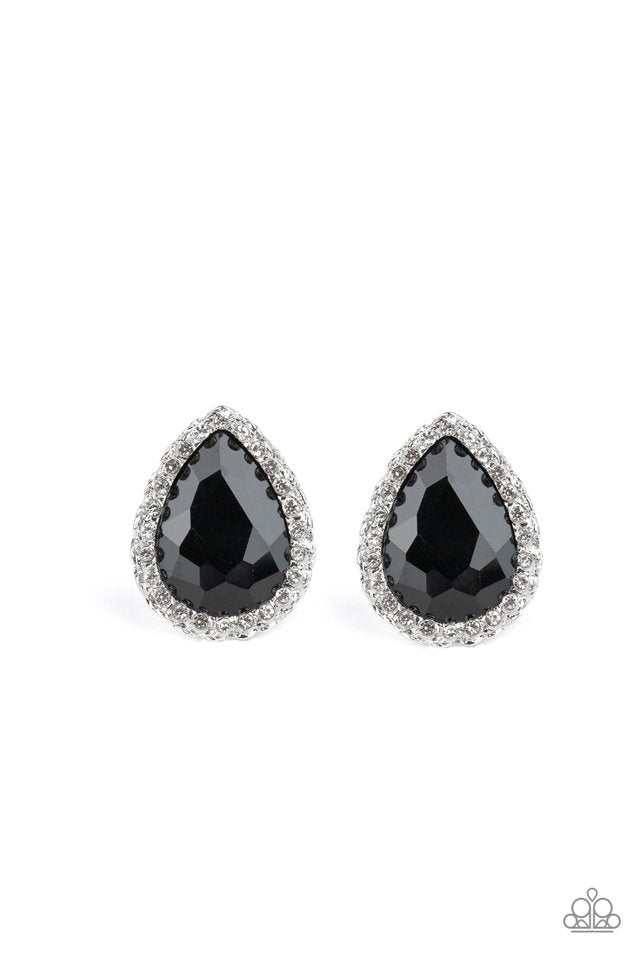 Dare To Shine - Black Earrings - Paparazzi Accessories - Alies Bling Bar