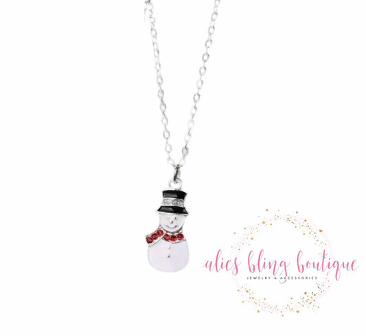 Mini Snowman - Multi Necklace - Alies Bling Bar