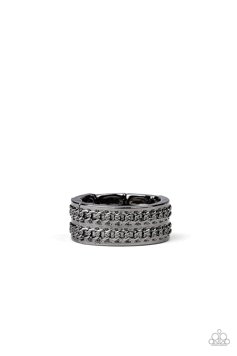 Man vs. Machine - Black Ring - Paparazzi Accessories - Alies Bling Bar