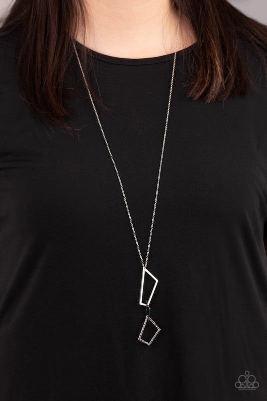 Shapely Silhouettes - Silver Necklace - Paparazzi Accessories - Alies Bling Bar