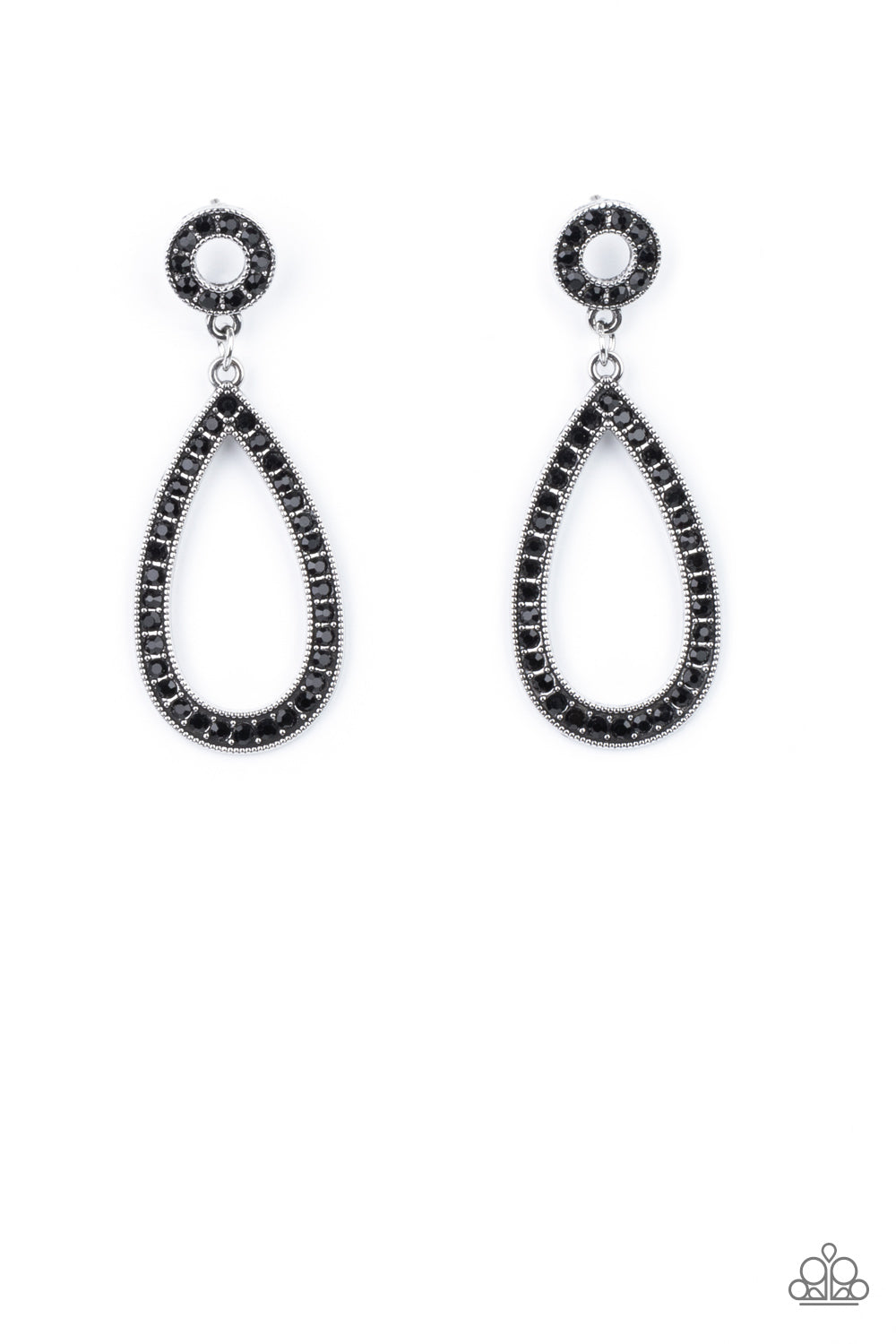 Regal Revival - Black Earrings - Paparazzi Accessories - Alies Bling Bar