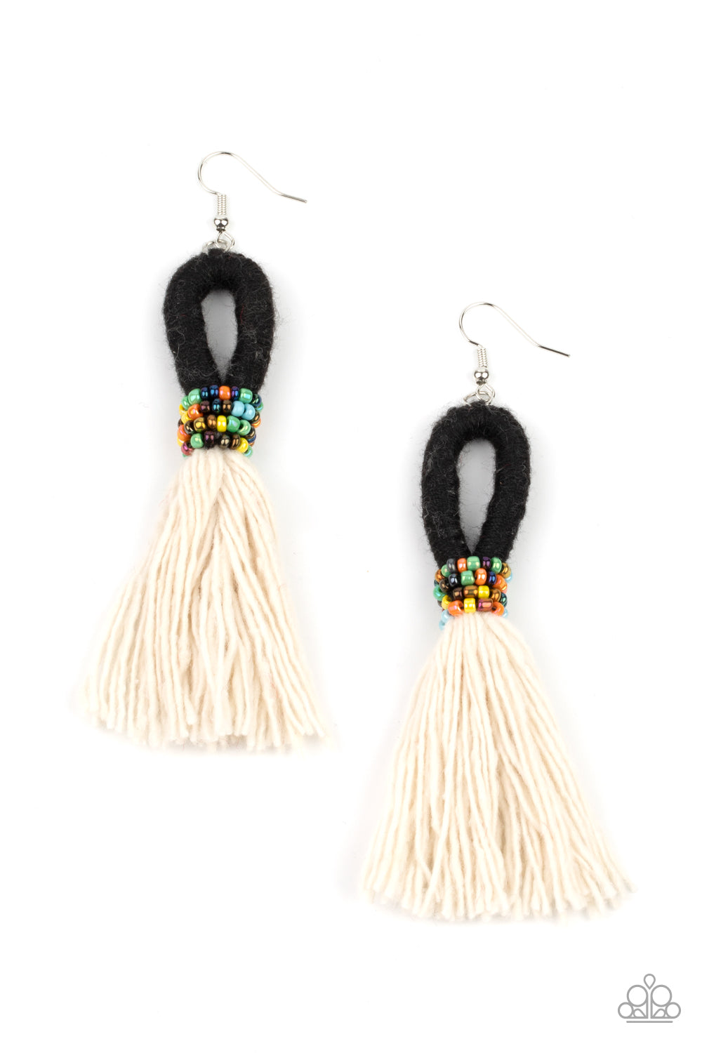 The Dustup - Black Earrings - Paparazzi Accessories - Alies Bling Bar