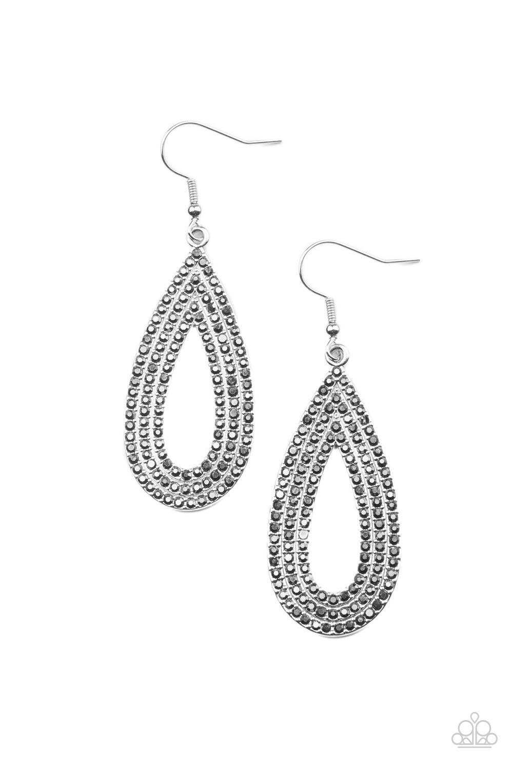 Exquisite Exaggeration - Silver Earrings - Paparazzi Accessories - Alies Bling Bar