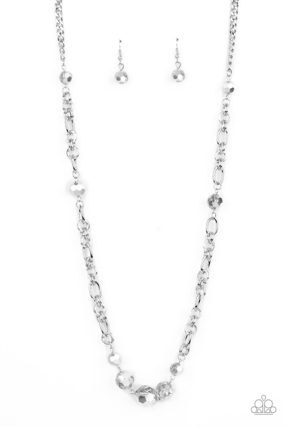 Prismatic Pick-Me-Up - Silver Necklace - Paparazzi Accessories - Alies Bling Bar