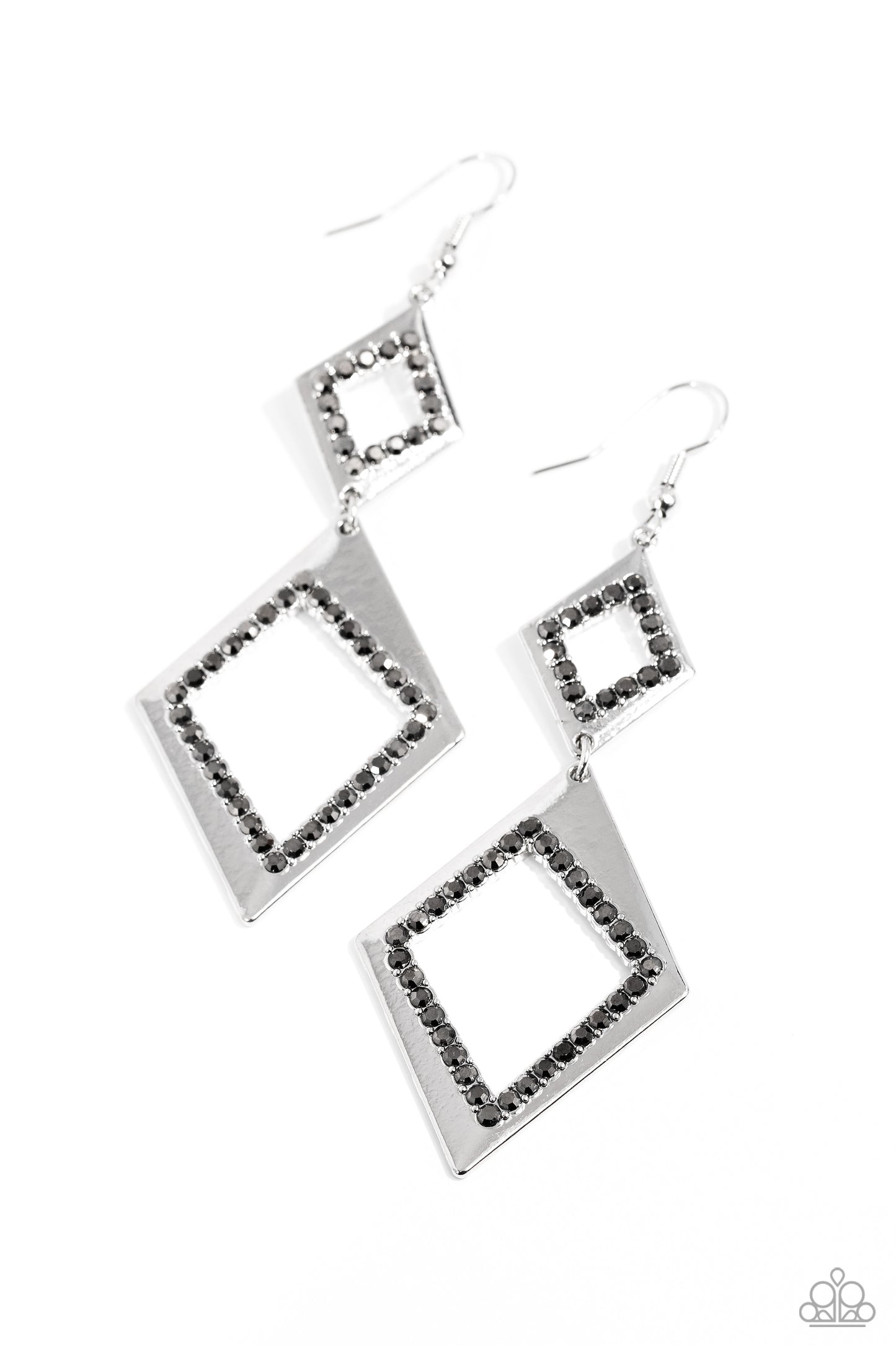 Deco Decoupage - Silver Earrings - Paparazzi Accessories - Alies Bling Bar