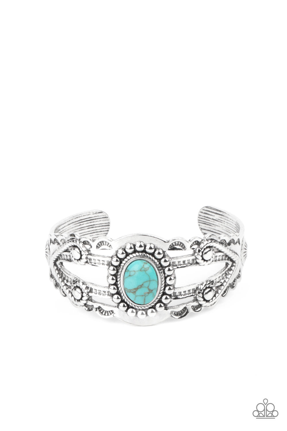 Sonoran Soul Searcher - Blue Bracelet - Paparazzi Accessories - Alies Bling Bar