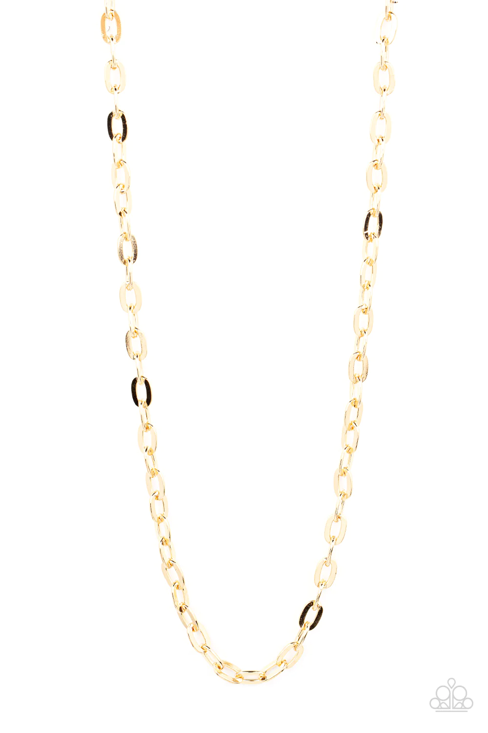 Interference - Gold Mens Necklace - Paparazzi Accessories - Alies Bling Bar