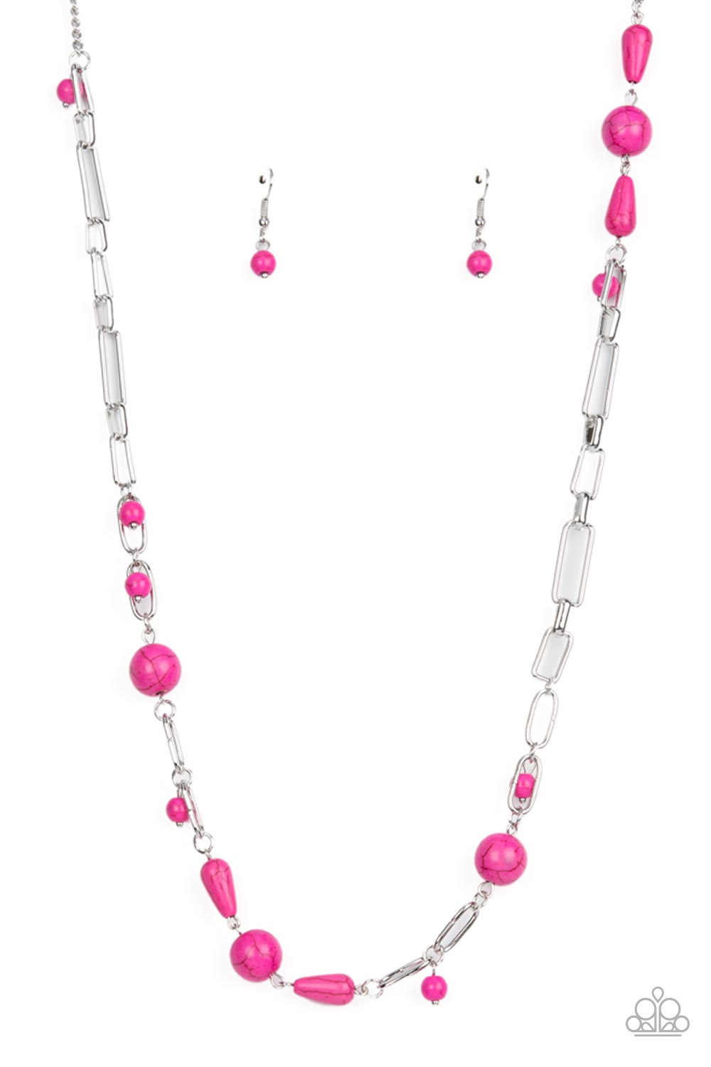 Desert Journey - Pink Necklace - Paparazzi Accessories - Alies Bling Bar