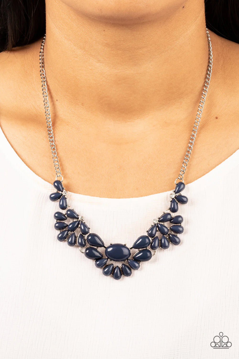 Secret GARDENISTA - Blue Necklace - Paparazzi Accessories - Alies Bling Bar