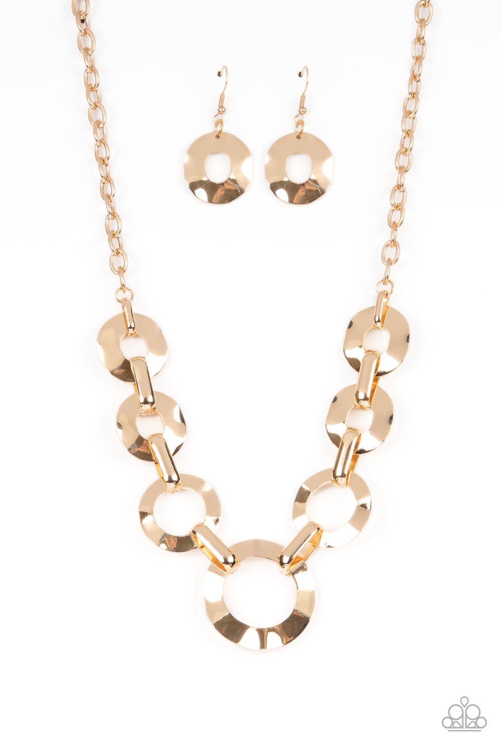 Mechanical Masterpiece - Gold Necklace - Paparazzi Accessories - Alies Bling Bar