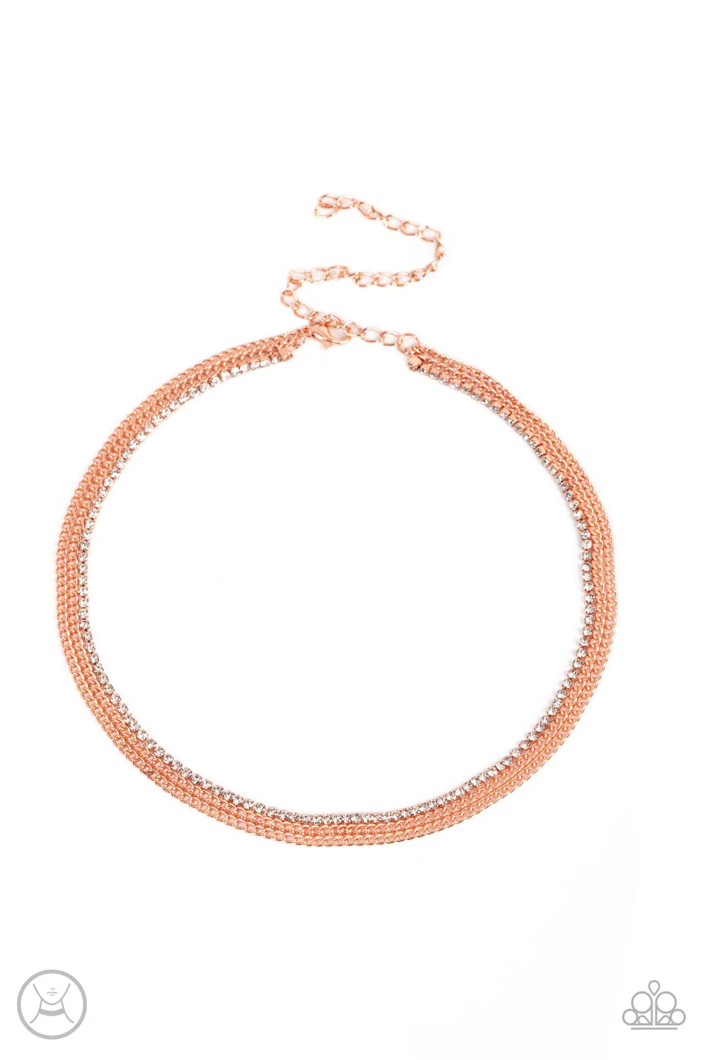 Glitzy Gusto - Copper Necklace - Paparazzi Accessories - Alies Bling Bar