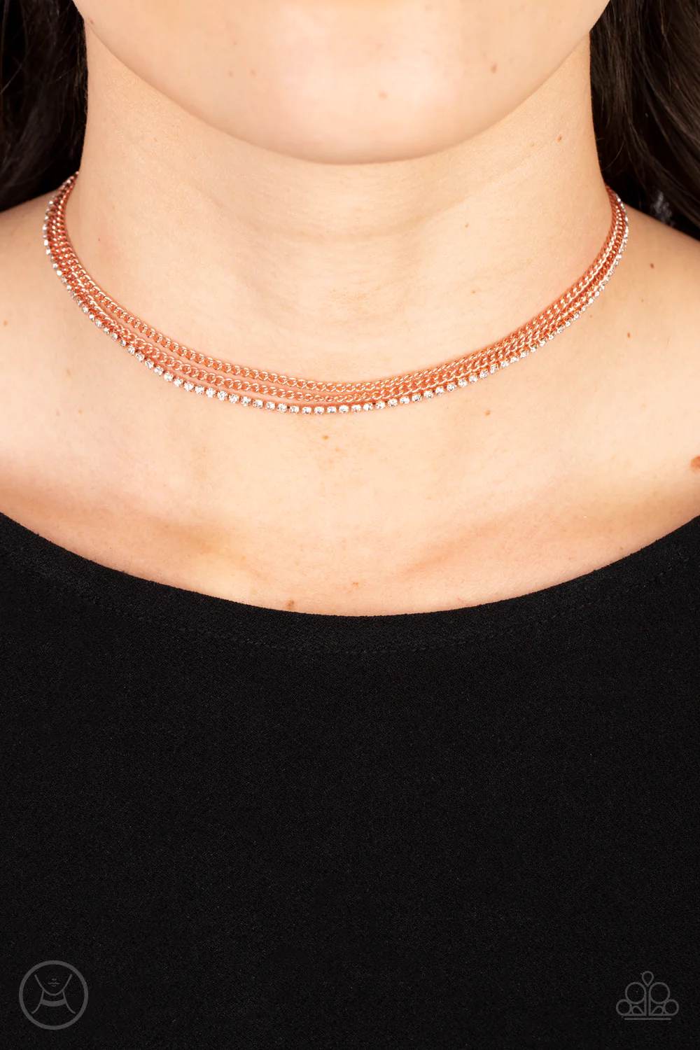 Glitzy Gusto - Copper Necklace - Paparazzi Accessories - Alies Bling Bar