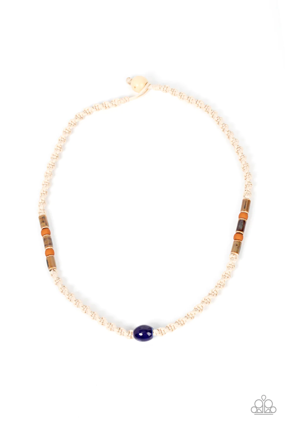 Positively Pacific - Blue Necklace - Paparazzi Accessories - Alies Bling Bar