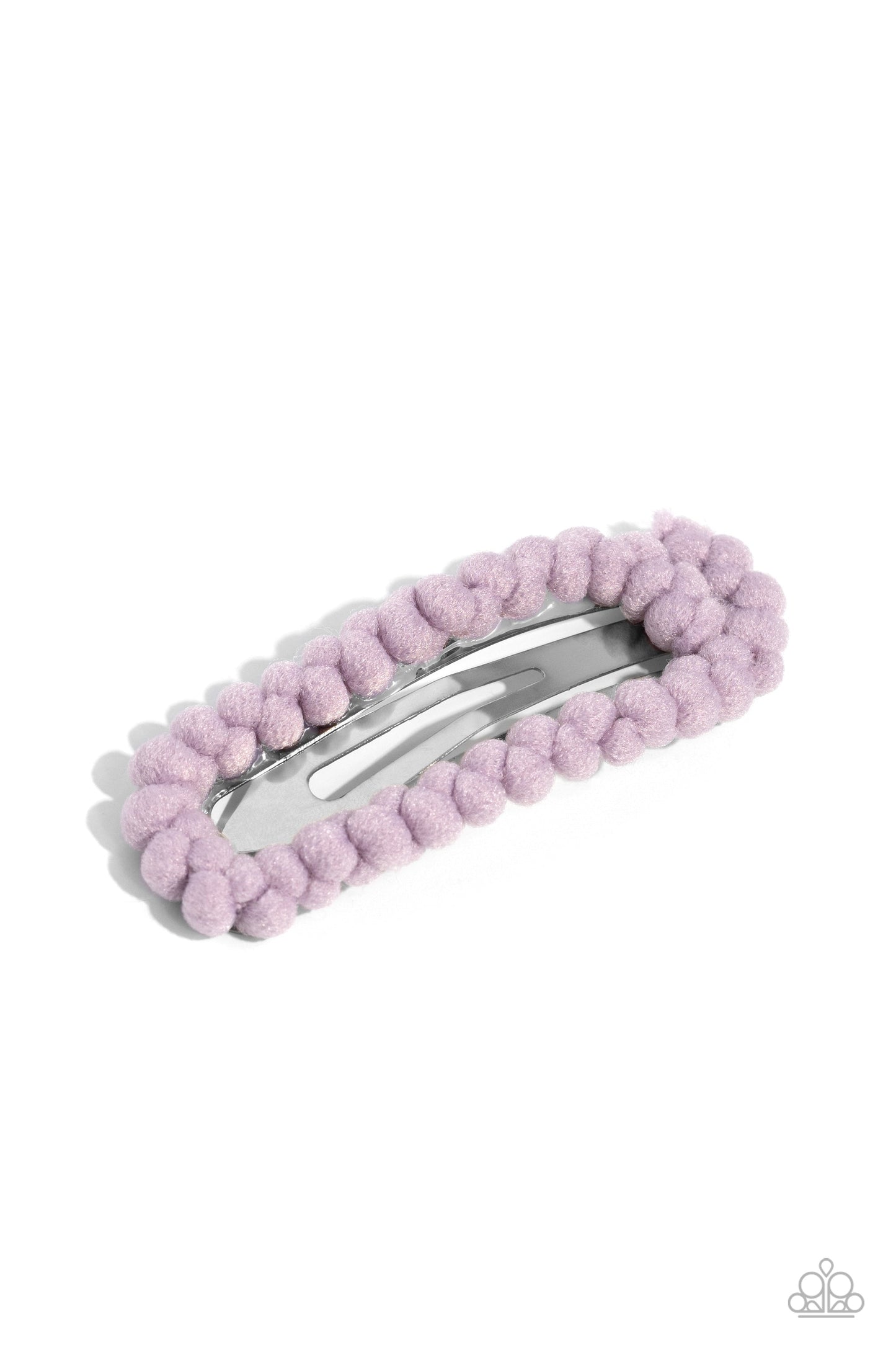 Bubble Gum Bubbly - Purple Hair Clip - Paparazzi Accessories - Alies Bling Bar