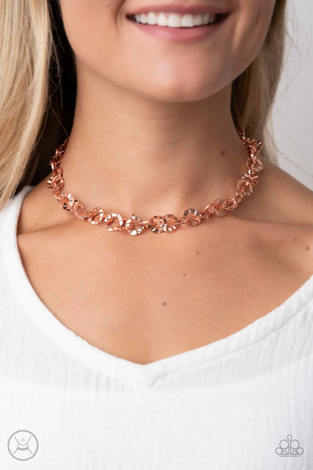 Rebel Grit - Copper Necklace - Paparazzi Accessories - Alies Bling Bar