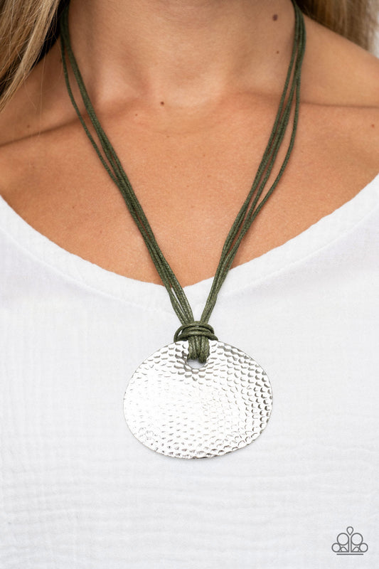 Rural Reflex - Green Necklace - Paparazzi Accessories - Alies Bling Bar