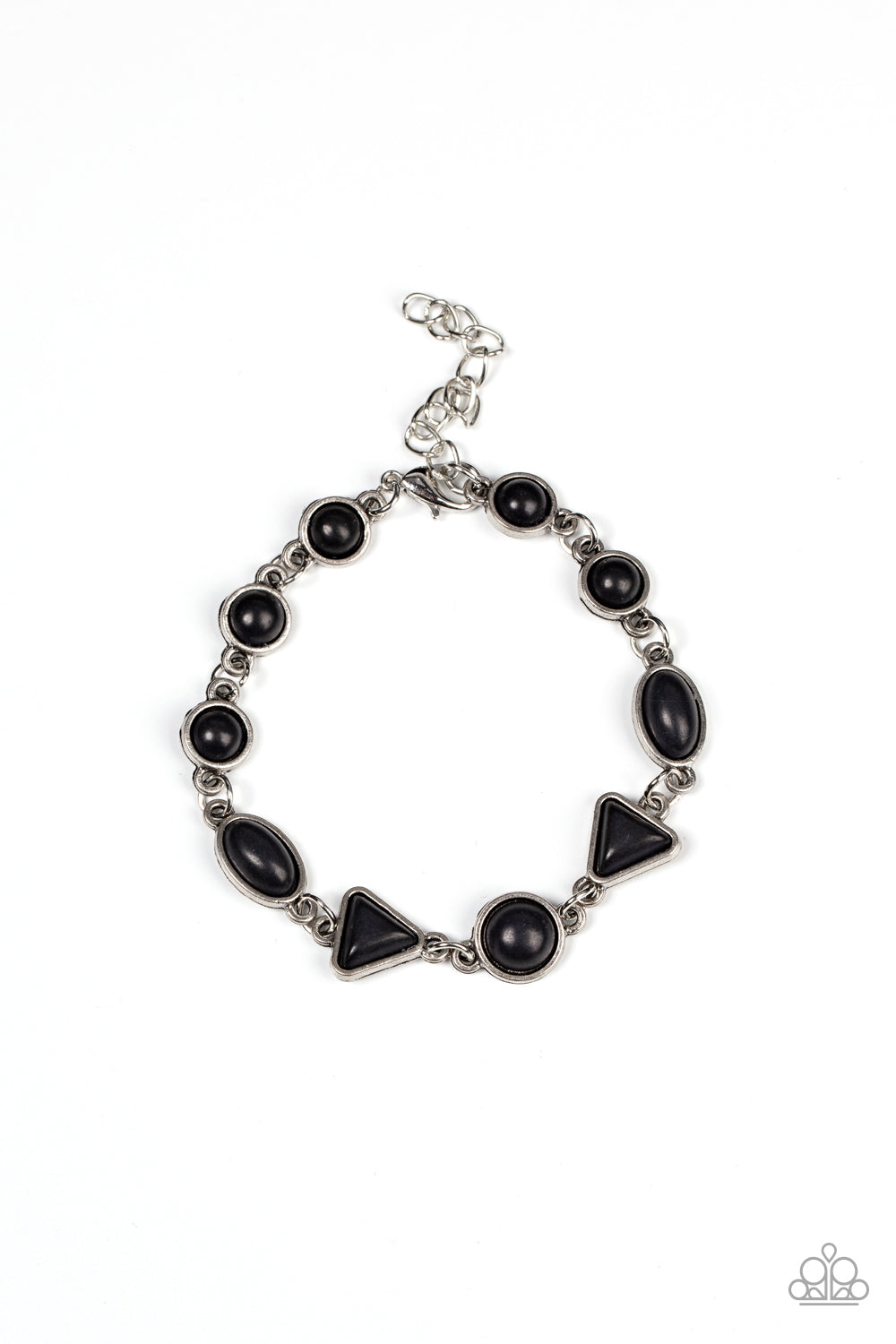 Quarry Quarrel - Black Bracelet - Paparazzi Accessories - Alies Bling Bar