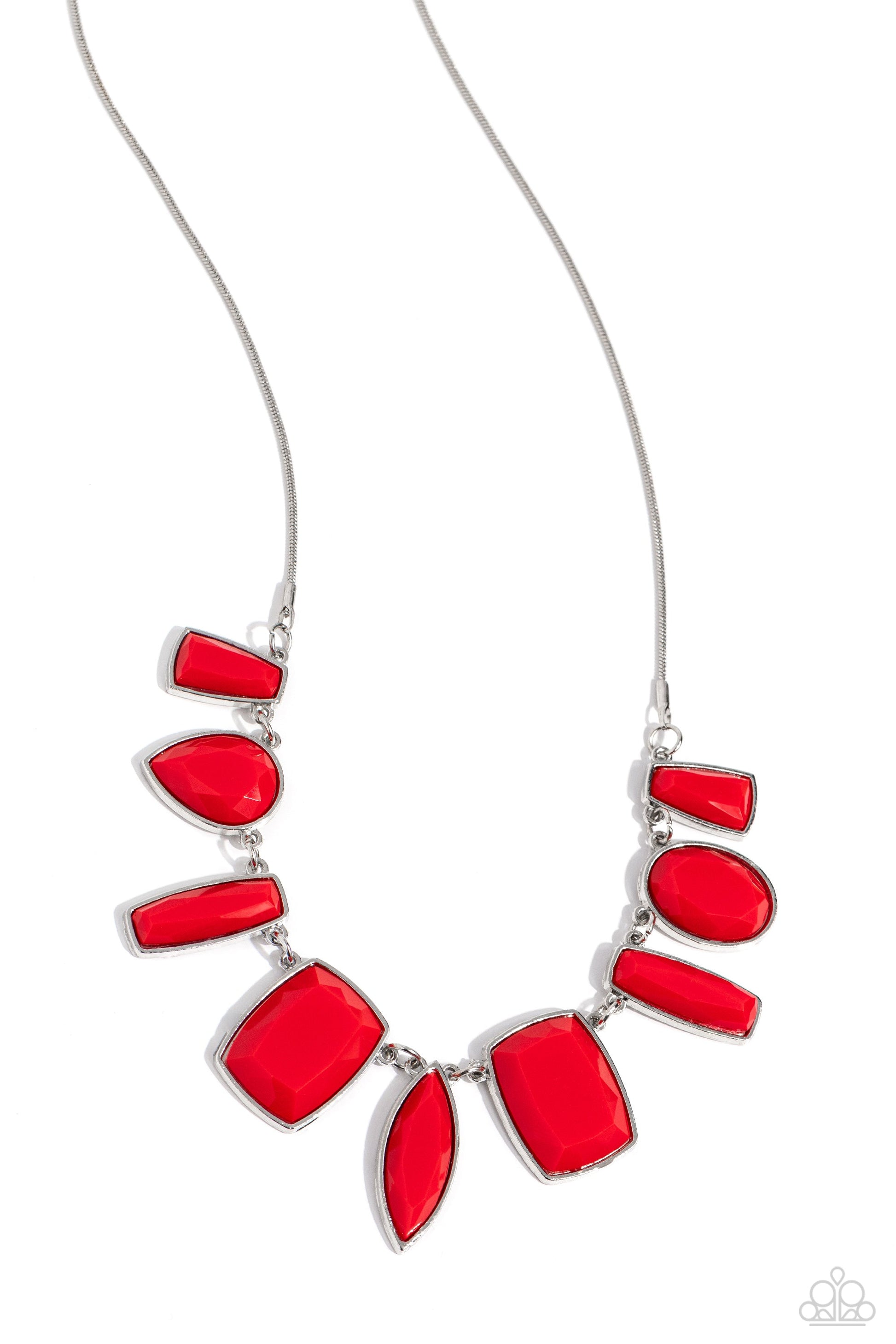 Luscious Luxe - Red Necklace - Paparazzi Accessories - Alies Bling Bar