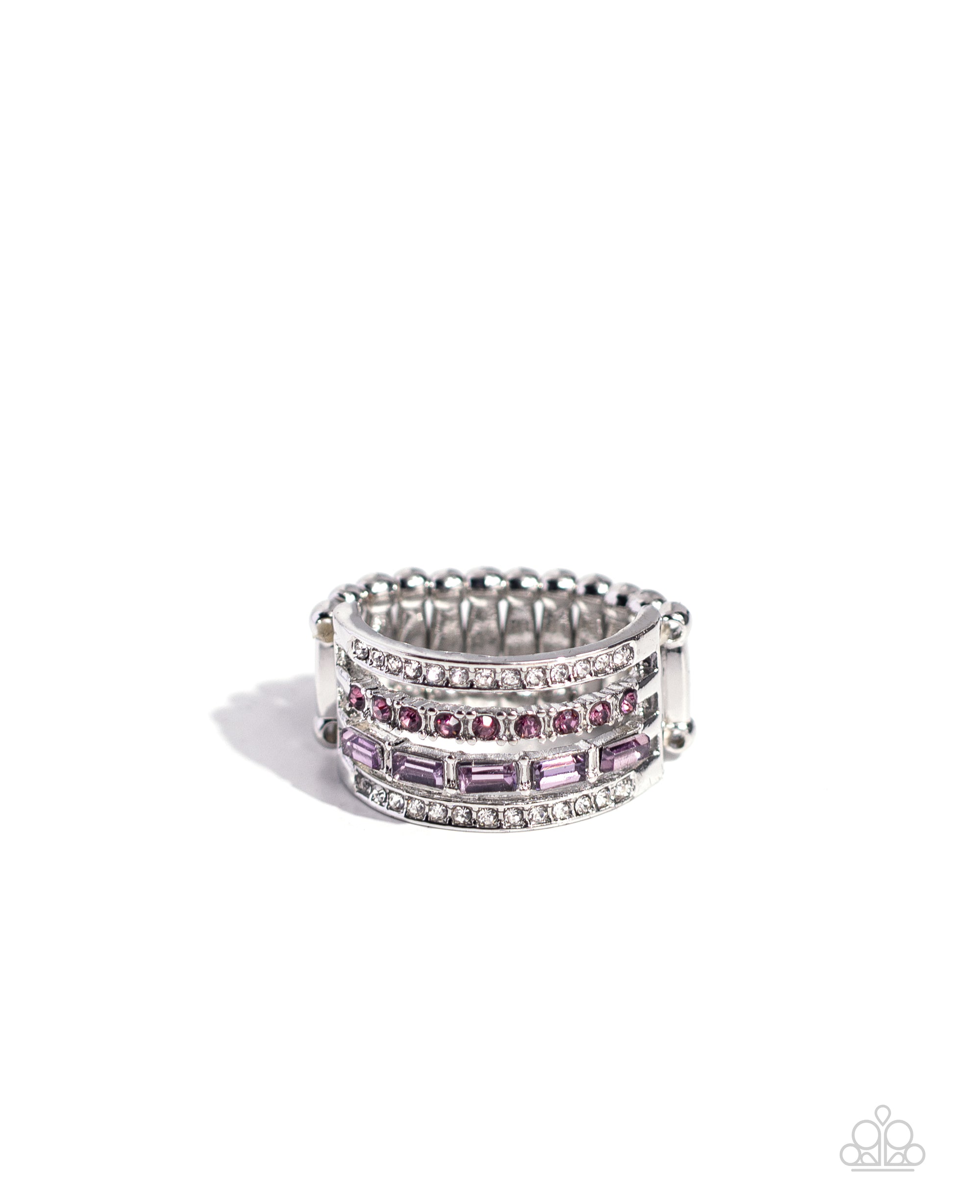 Trailblazing Bling - Purple Ring - Paparazzi Accessories - Alies Bling Bar