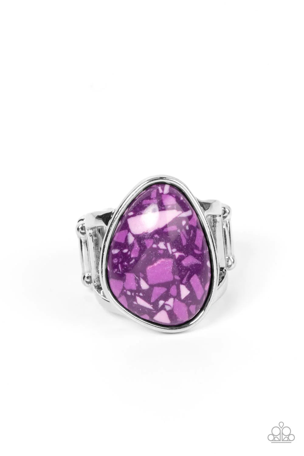 Earth Hearth - Purple Ring - Paparazzi Accessories - Alies Bling Bar