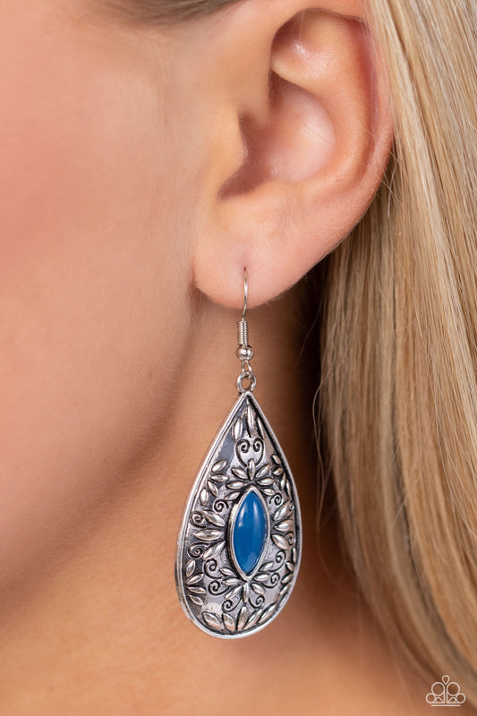 Two PERENNIALS in a Pod - Blue Earrings - Paparazzi Accessories