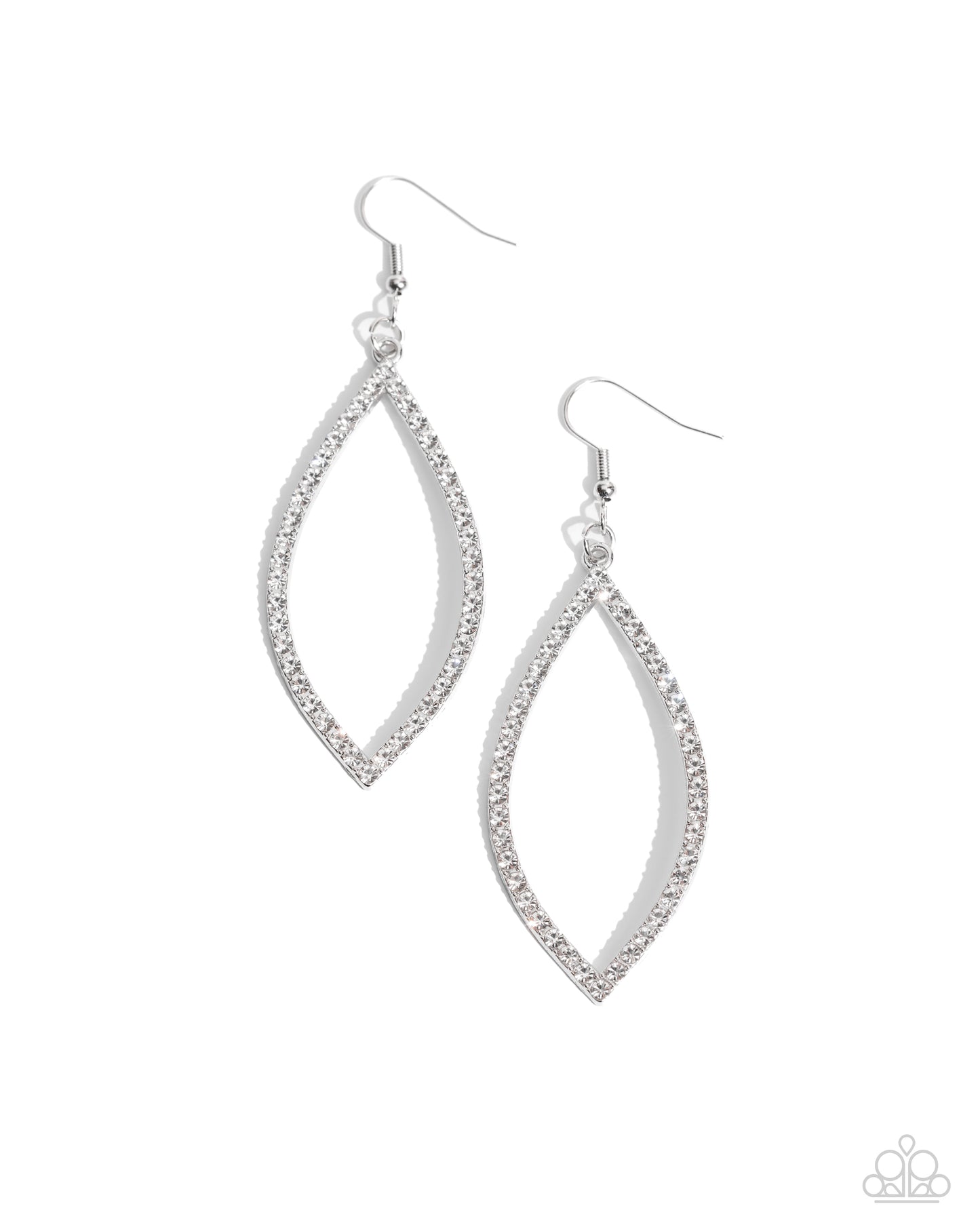 Prosperous Prospects - White Earrings - Paparazzi Accessories - Alies Bling Bar