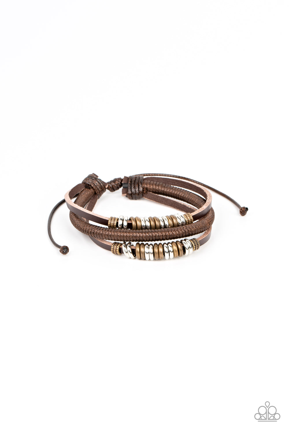 Treasure Tracker - Brown Bracelet - Paparazzi Accessories - Alies Bling Bar