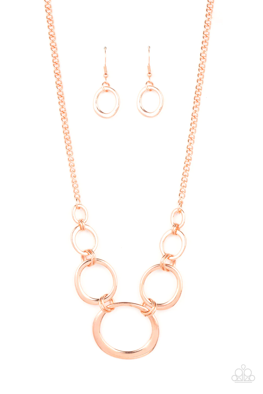 Short Circuit - Copper Necklace - Paparazzi Accessories - Alies Bling Bar