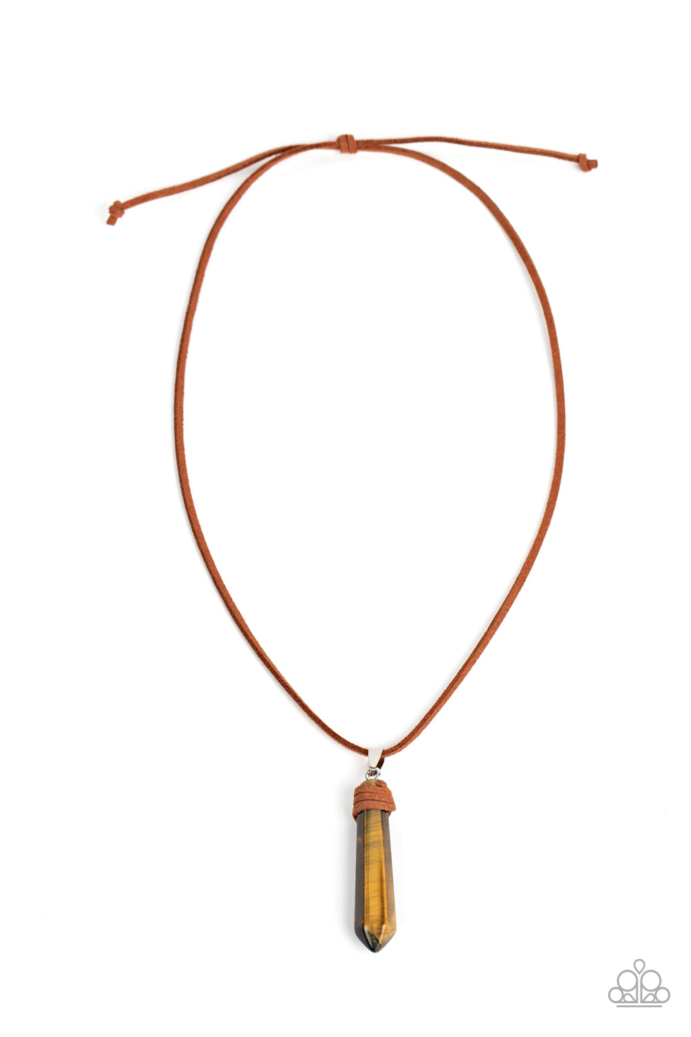 Holistic Harmony - Brown Necklace - Paparazzi Accessories - Alies Bling Bar