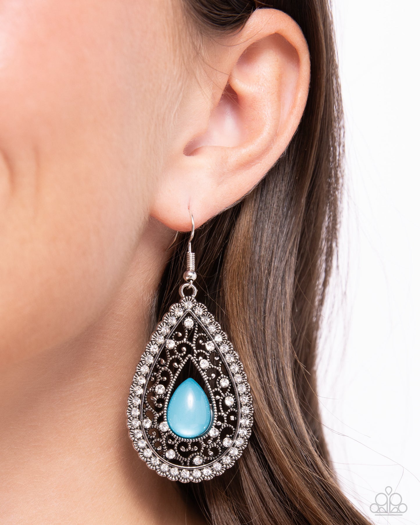 Cloud Nine Couture - Blue Earrings - Paparazzi Accessories - Alies Bling Bar