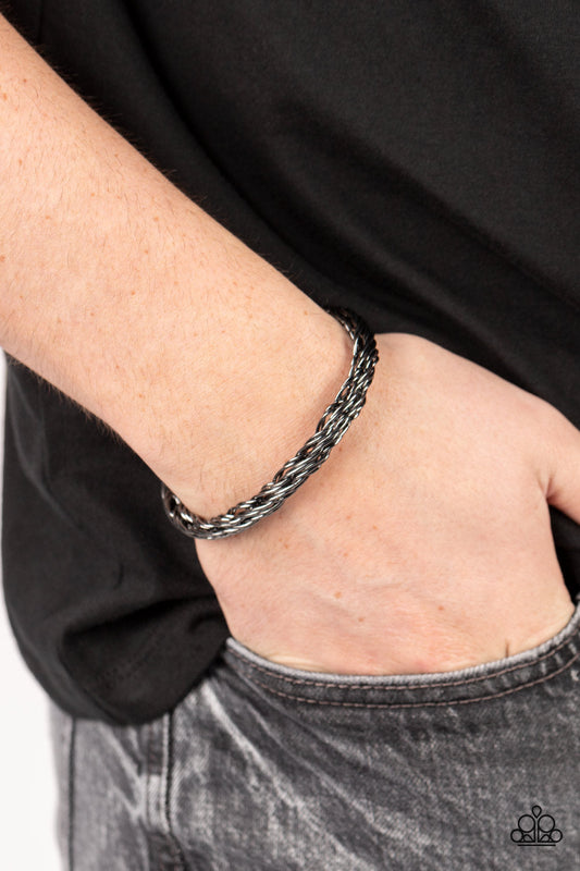 Rally Together - Black Bracelet - Paparazzi Accessories