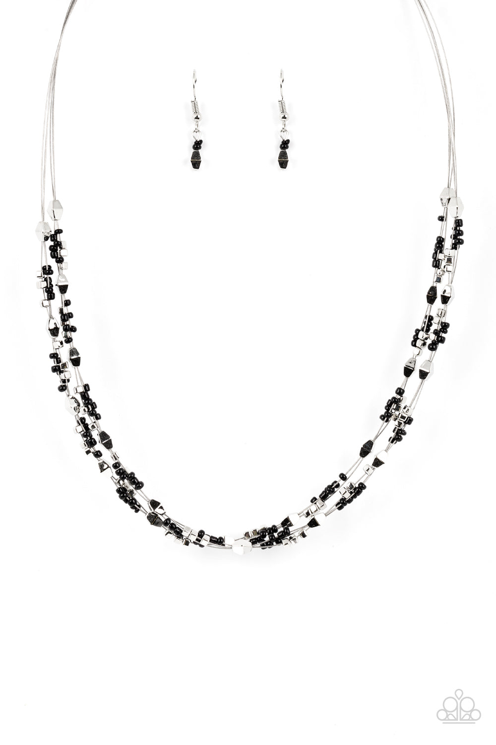 Explore Every Angle - Black Necklace - Paparazzi Accessories - Alies Bling Bar