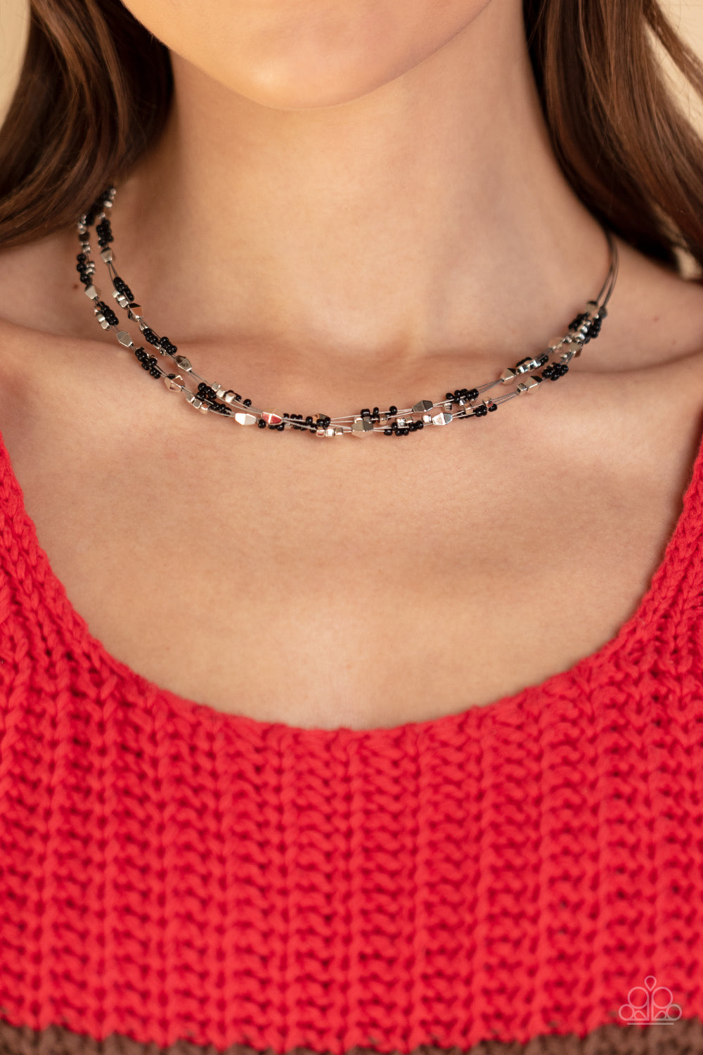 Explore Every Angle - Black Necklace - Paparazzi Accessories - Alies Bling Bar