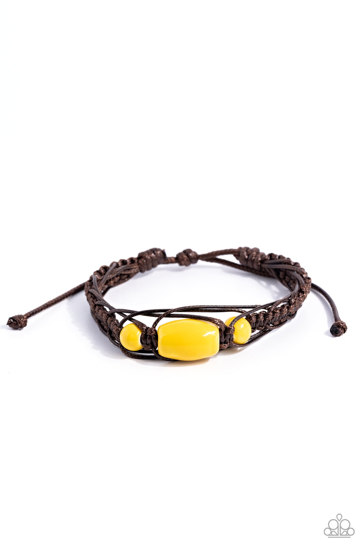 SOJOURN On - Yellow Bracelet - Paparazzi Accessories - Alies Bling Bar