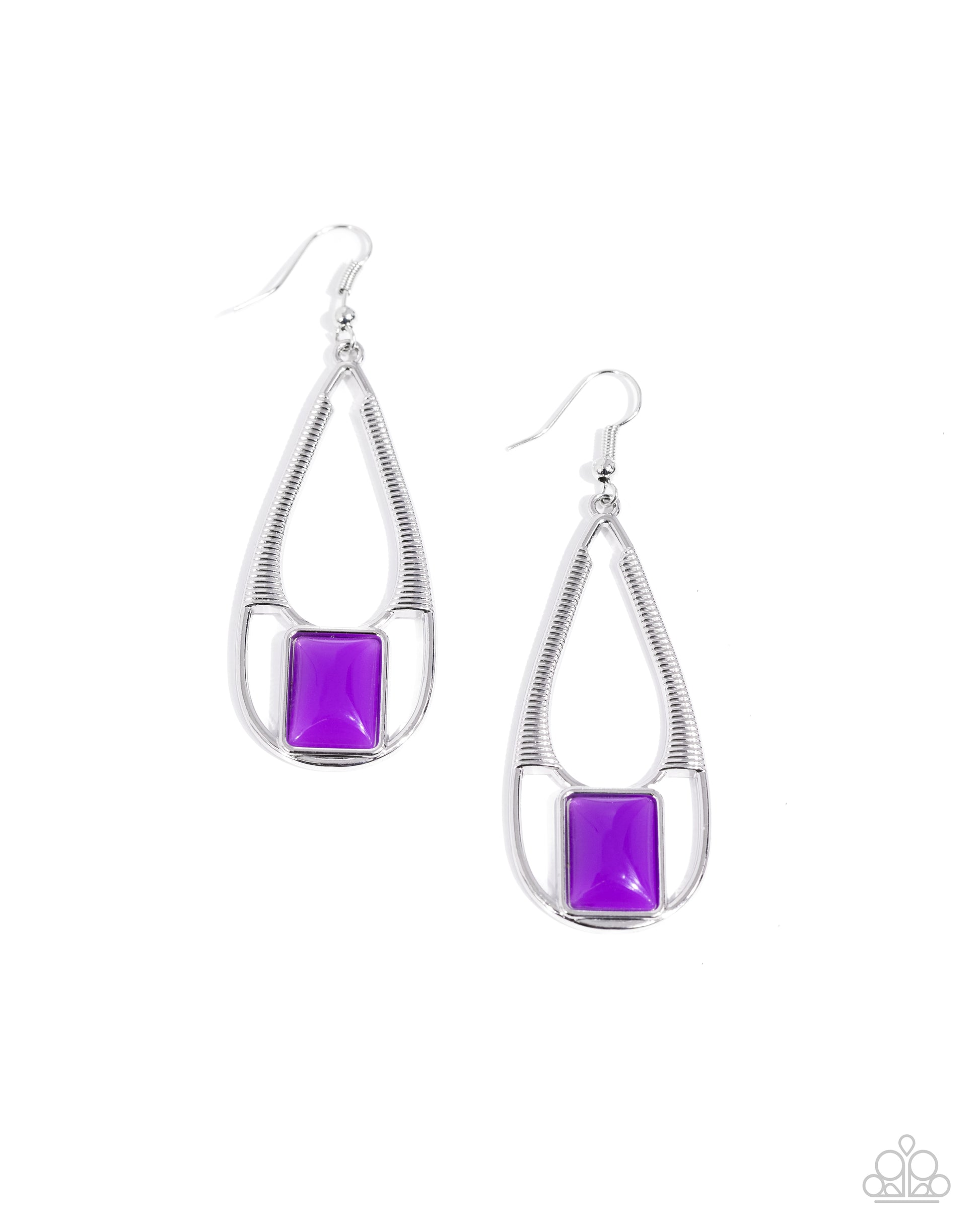 Adventure Story - Purple Earrings - Paparazzi Accessories - Alies Bling Bar