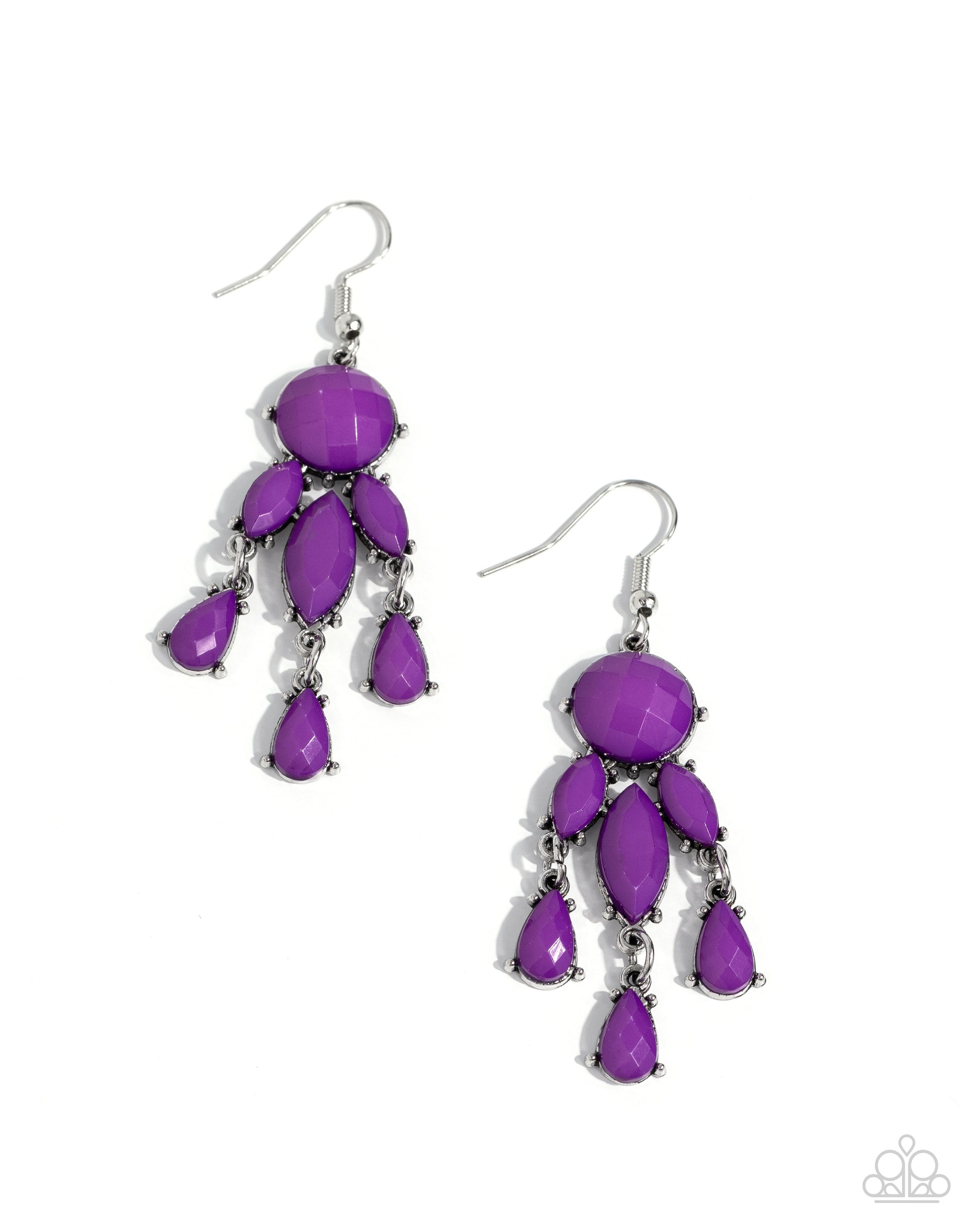 Summer Feeling - Purple Earrings - Paparazzi Accessories - Alies Bling Bar